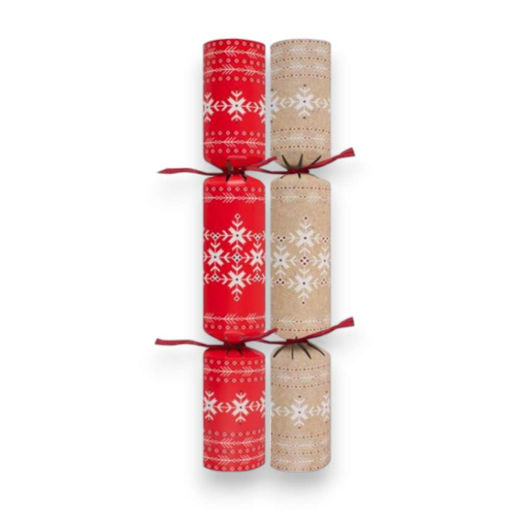 Picture of ECO SNOWFLAKE CHRISTMAS CRACKERS 11 INCH